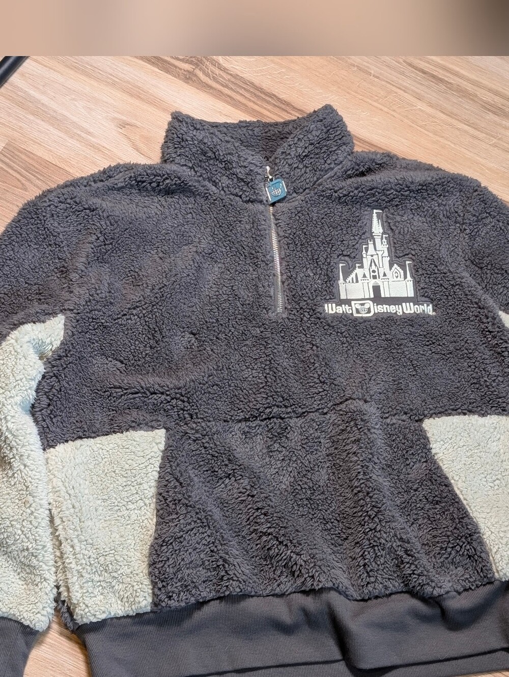 Disneyland Resort Sherpa Plush Quarter-Zip Pullover Fleece Sweat
